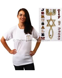 Jerusalem City of Peace - Grafted In small print Tshirt