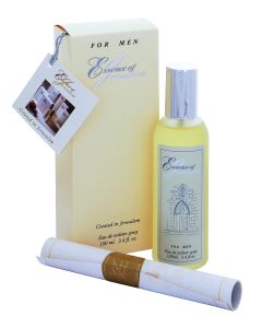 Eau De Toilette Men's Cologne, 100ml Essence of Jerusalem 