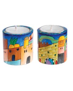 Jerusalem Round Candlesticks - small