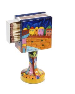 Matchbox Holder + Stand - Jerusalem