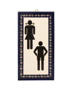 Armenian Ceramic Men's & Women's Door Sign
