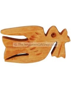 Dove Brooch - Olive Wood