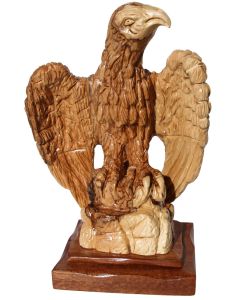 Eagle - Hand Carved Olive Wood