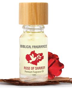 Biblical Fragrance Oil (10 ml 0.33 oz) Rose of Sharon in a Gift Box. Jerusalem Scent for Spiritual Awakening, Prayers, and Meditation. Timeless Aromatic Oil for Diffusers, Candles and DIY Projects.