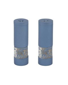 Yair Emanuel | Salt & Pepper Shakers | Metal Cutout | Jerusalem – Blue 