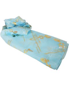 Biblical Scarf - Grafted In Romans 11:19 - Light Blue
