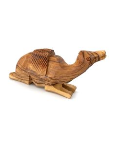 Olive Wood Camel Sitting