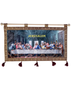 The Last Supper Wall Hanging - Burgundy