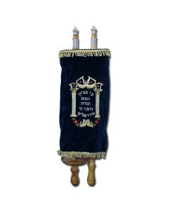 Deluxe Extra Large Torah Scroll with a Velvet Cover