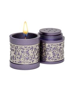 Yair Emanuel Travel Havdallah Set + Metal Cutout - Purple