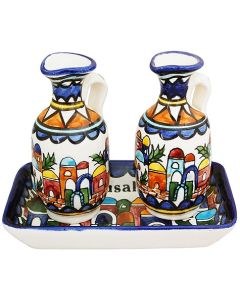Matching Jerusalem Tray and Jugs - Made in the Holy Land