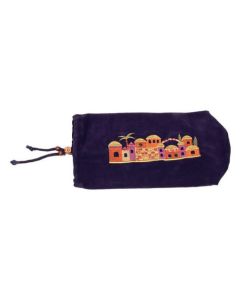 Velvet Shofar Bag for Rams Horn - Jerusalem, by yair emanuel