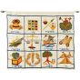 12 Tribes Embroidered Banner - Hebrew