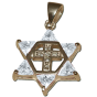 Cross inside Star of David