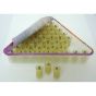 Set of 44 Chanuka Glasses Pre Filled with Pure Solid Olive Oil for Menorah