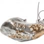 Anointing Rams Shofar Covered in Silver and Decorated 'Lion of Judah'  - Detail