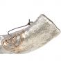 Anointing Yemenite Shofar Covered in Silver and Decorated with a Menorah - Detail