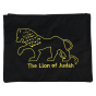 Black Velvet Tallit Bag with Gold Lion of Judah