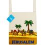 Canvas Shoulder Bag - Jerusalem Camel and Palm Trees