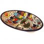 Armenian Ceramic Jerusalem Double 'Snack' Dip Dish - Made in the Holy Land - view 2