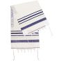 TALLITS FOR SALE- Classic Tallit / Prayer Shawl - Blue and Silver - Acrylic 