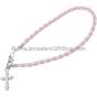 Friendship Cross Bracelet - Pink