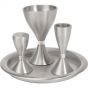 Yair Emanuel Havdalah Set from Anodized Aluminum - Silver