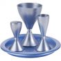 Yair Emanuel Havdalah Set from Anodized Aluminum - Blue