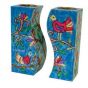 Yair Emanuel Hand-Painted Fitted Candle Holders - Birds