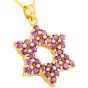 Gold Fill Star of David with Amethyst Stone