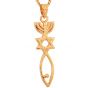 Gold Fill Grafted In Intertwined Pendant by 'Marina'