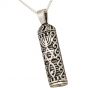 Jerusalem jewelry - 'Grafted In' - Mezuzah 'Shema Yisrael' 925 Sterling Silver Pendant