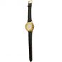 Men's 'Shema Yisrael' in Hebrew Watch - Pilot's Style - Gold White - Strap