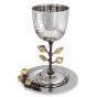 Holy Land Harvesters | Lord's Supper Cup and Dish | Stainless Steel - Pomegranates 