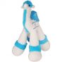 Stuffed Toy Camel with Israeli Flag and 'Israel' Embroidered Saddle - front view