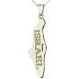 Jerusalem jewelry -Land of Israel Sterling Silver Pendant with 'Israel' Engraving
