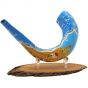 Ram's Decorated Shofar By Artist Sarit Romano - Romano - Old City of Jerusalem and its Walls