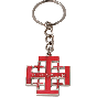 Jerusalem Cross Keychain