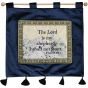 The Lord is My Shepherd I Shall Not Want - Psalm 23:1 - Wall Hanging - Blue