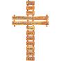 The Lord's Prayer Olive Wood Cross Wall Hanging