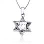 Star of David with 'Chai' Silver Pendant by Marina