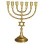 Brass Menorah - Star of David - Jerusalem