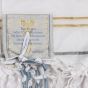 'Grafted In' Messianic Prayer Shawl Tallit - Light Blue and Gold