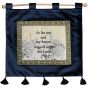 'As For Me and My House, We Will Serve The Lord' - Joshua 24:15 - Wall Hanging - Blue