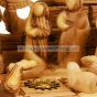 Musical Nativity Set from Olive Wood - Faceless 12 piece set