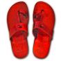 Camel Leather Jesus Sandals - Nazareth Style - Colored - Red