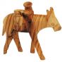 Olive Wood Donkey Carrying Two Jars - Made in Bethlehem