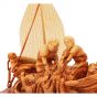 Jesus and the Miraculous Catch of Fish - Olive Wood Ornament - Made in Bethlehem - detail