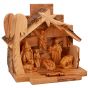 Nativity Scene - Mary Joseph and Jesus - Bethlehem Olive Wood - 6.5 inch