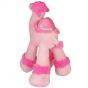 Stuffed Pink Toy Camel with 'Princess Jerusalem' and 'Crown' Embroidered Saddle - rear view
